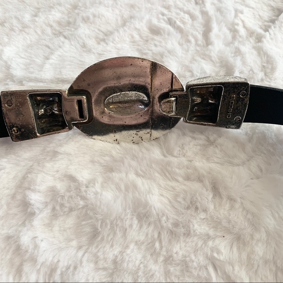 Chicos Rhinestone Bling Leather Statement Belt M!L - Picture 7 of 12